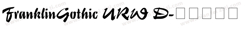 FranklinGothic URW D字体转换
